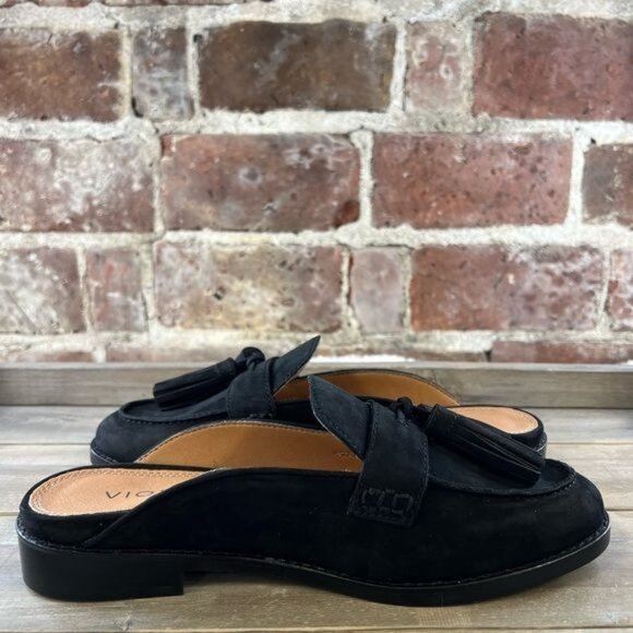 NIB Vionic Reagan Black Nubuck Mule Slip On Shoe Sz 6.5 - Picture 10 of 15